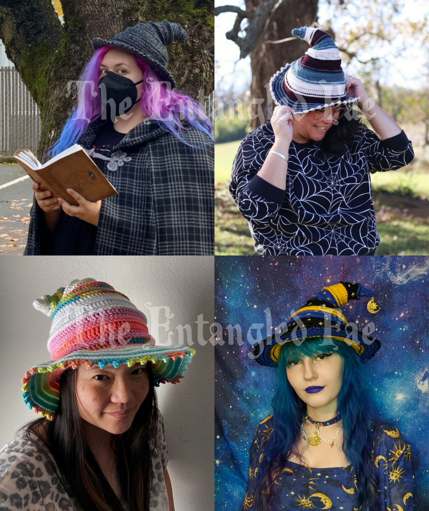 Twisteria Witch Hat Crochet Pattern