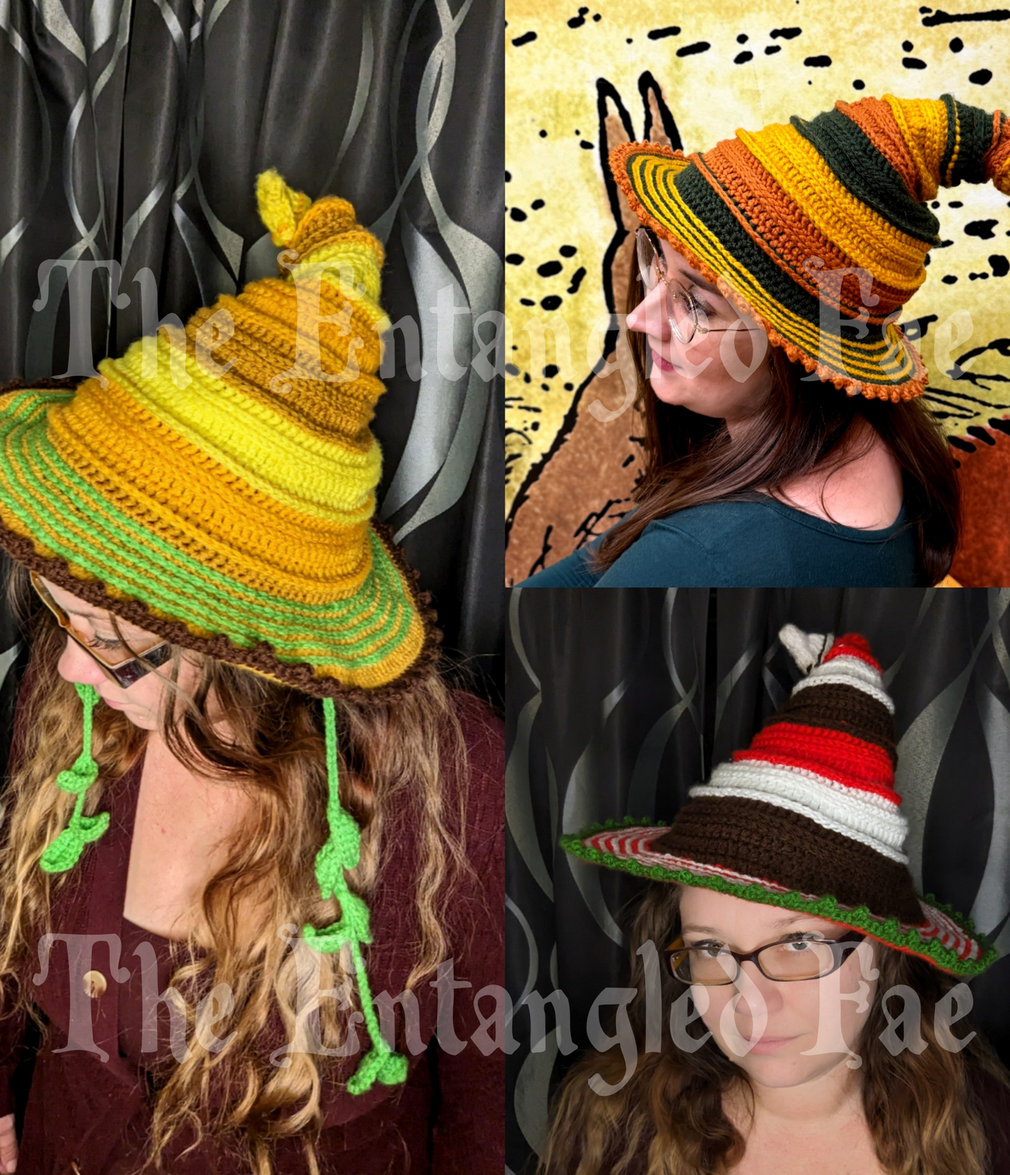 Twisteria Witch Hat Crochet Pattern