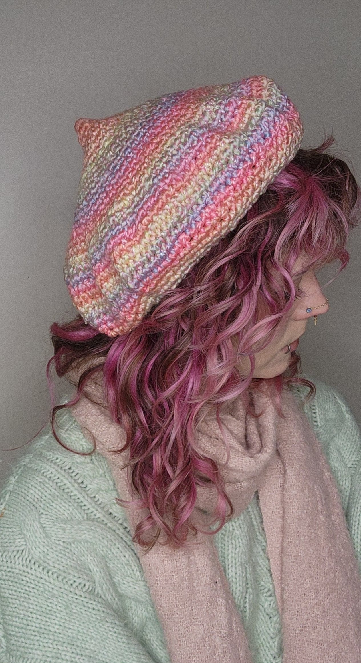 Fae Beret - Rainbow