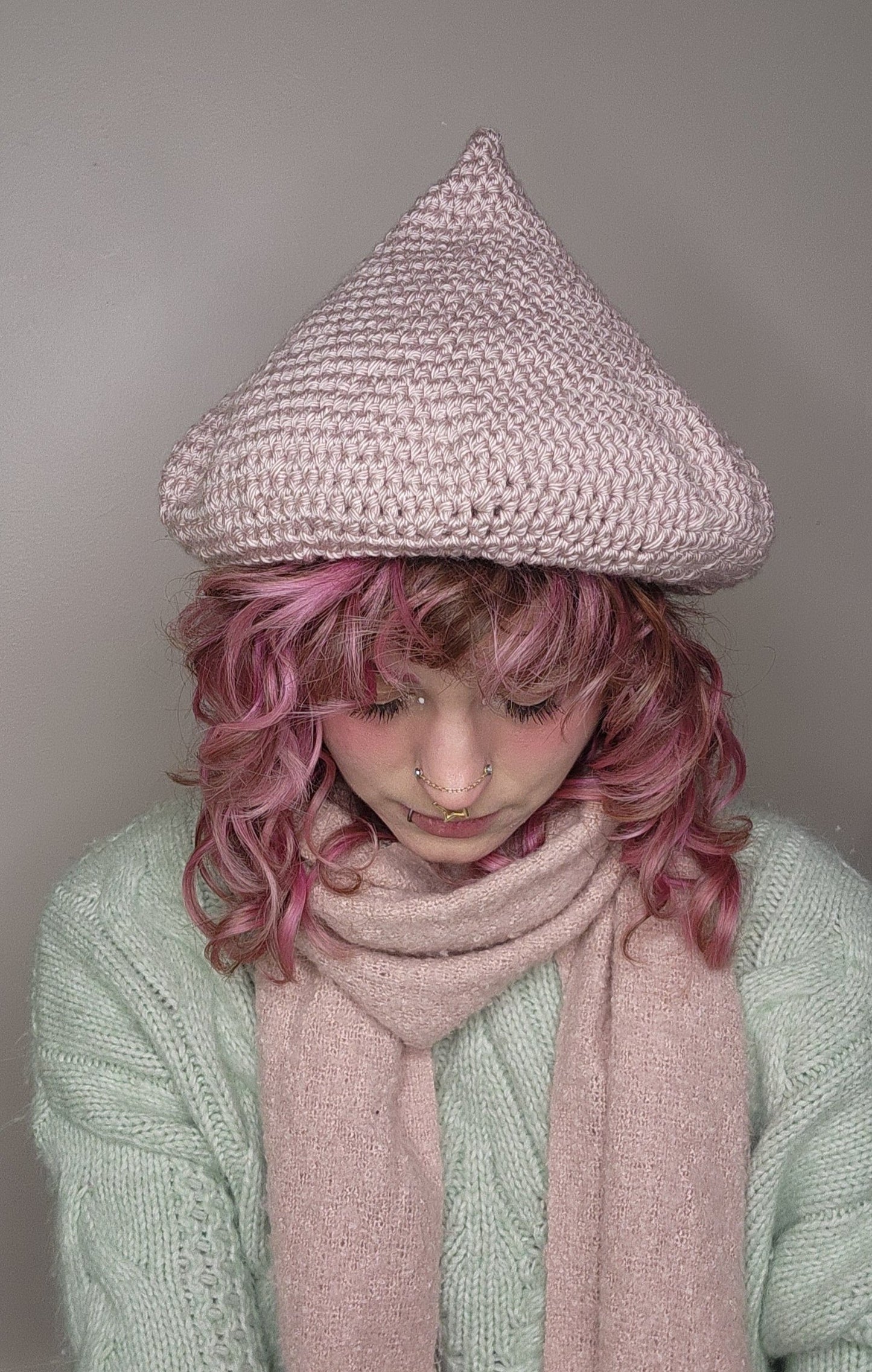 Fae Beret - Muted Pink