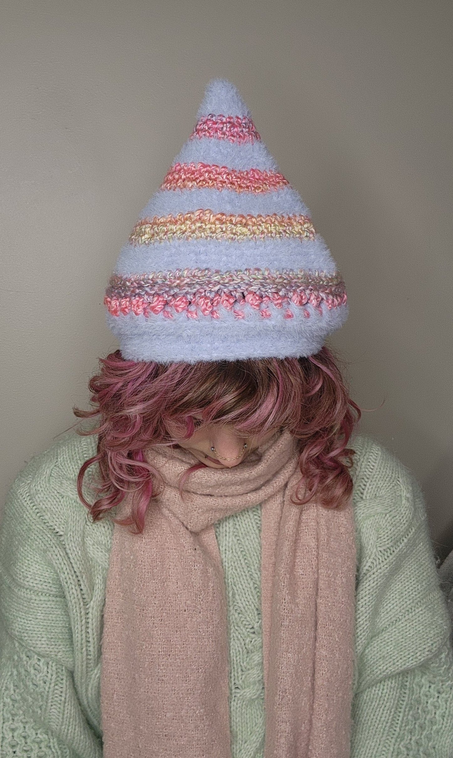 Willow Bud Beanie - Blue & Multicolor