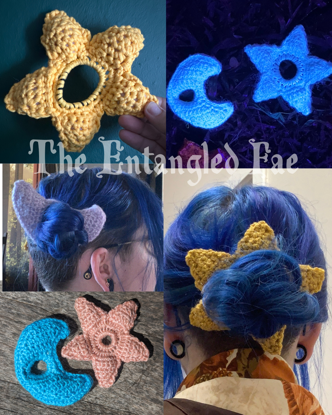 Star & Moon Bun Booper Crochet Pattern