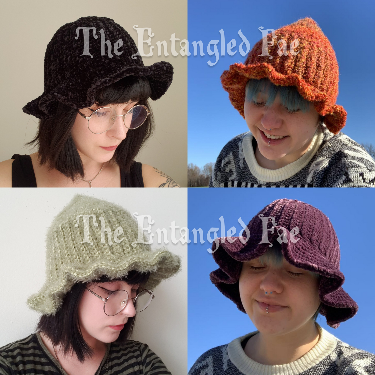 Foxglove Bucket Hat Crochet Pattern